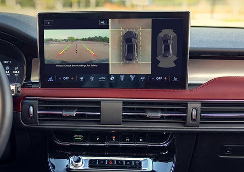 The driver of a 2024 Lincoln Corsair® SUV is shown selecting the drive mode. | Capital Lincoln of Wilmington in Wilmington NC